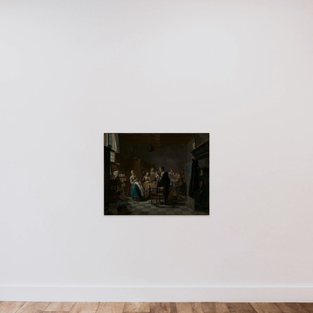 'The New Song' unframed — shown to scale