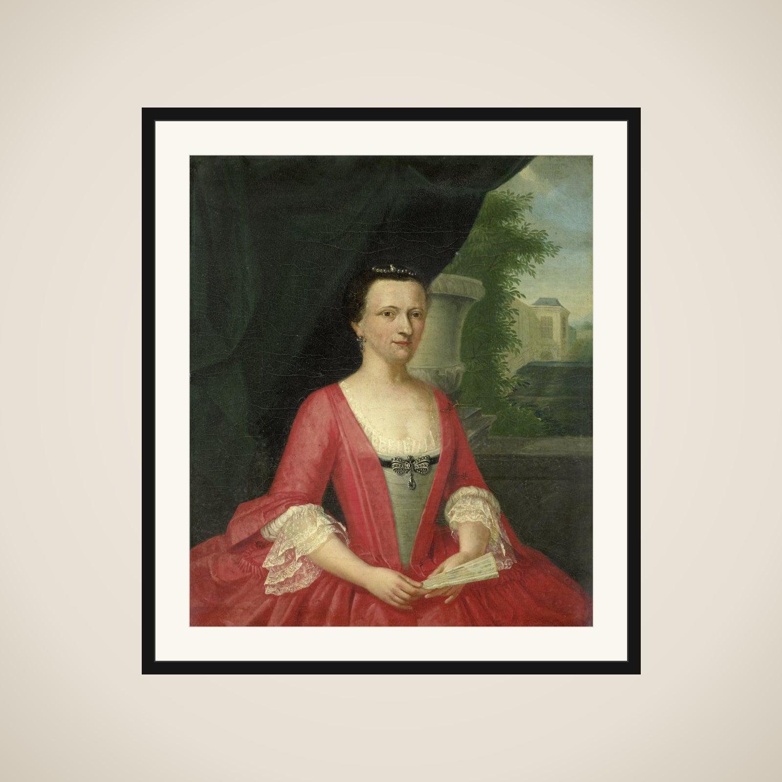 Jacoba Maria van Bueren gezegd van Regteren (1718-91), Wife of Johan Willem Parker framed