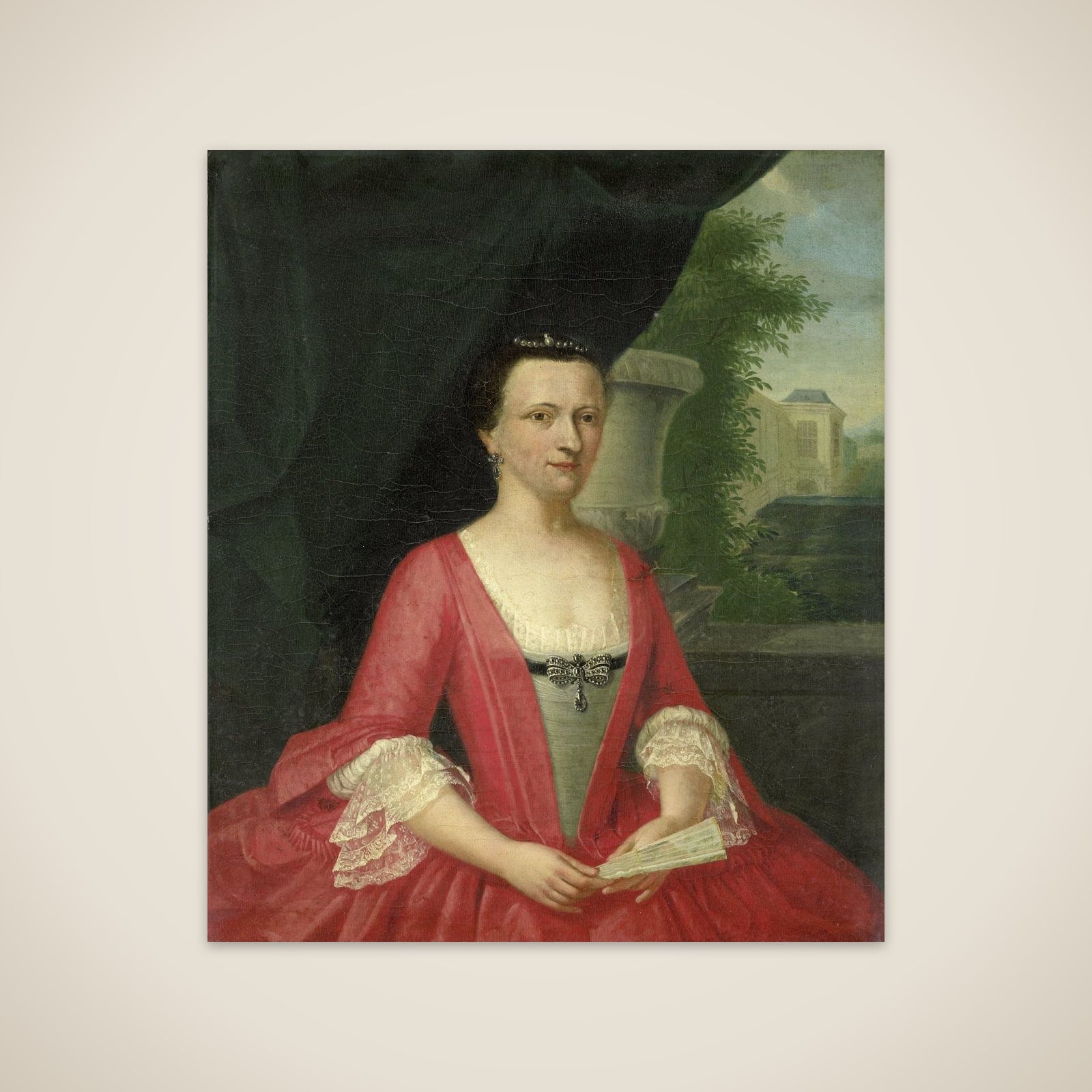 Jacoba Maria van Bueren gezegd van Regteren (1718-91), Wife of Johan Willem Parker unframed print