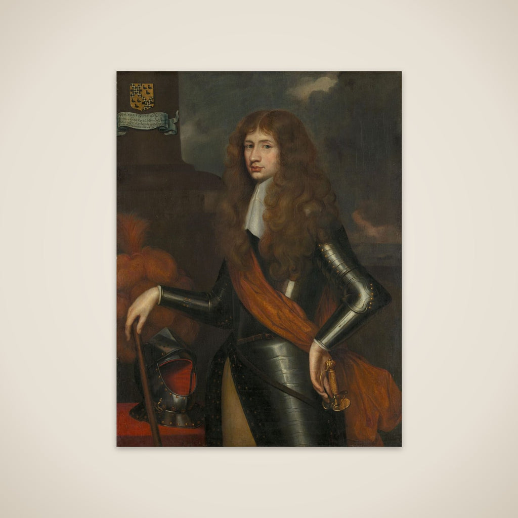 Portrait of Cornelis van Aerssen, Lord of Sommelsdijk, Governor of Suriname from 1683 unframed print