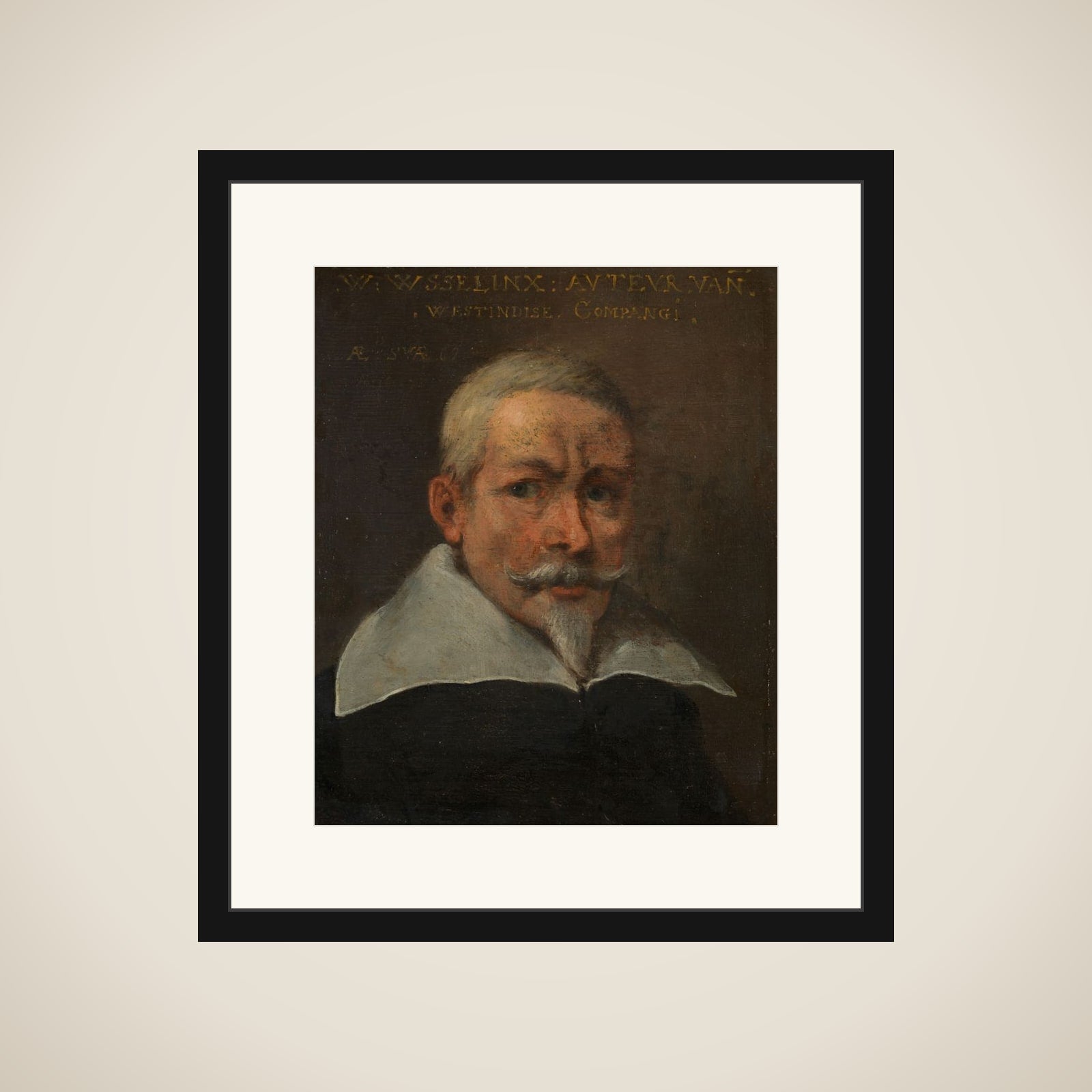 Portrait of Willem Usselinx, Merchant and Founder of the Dutch West Indies Company framed