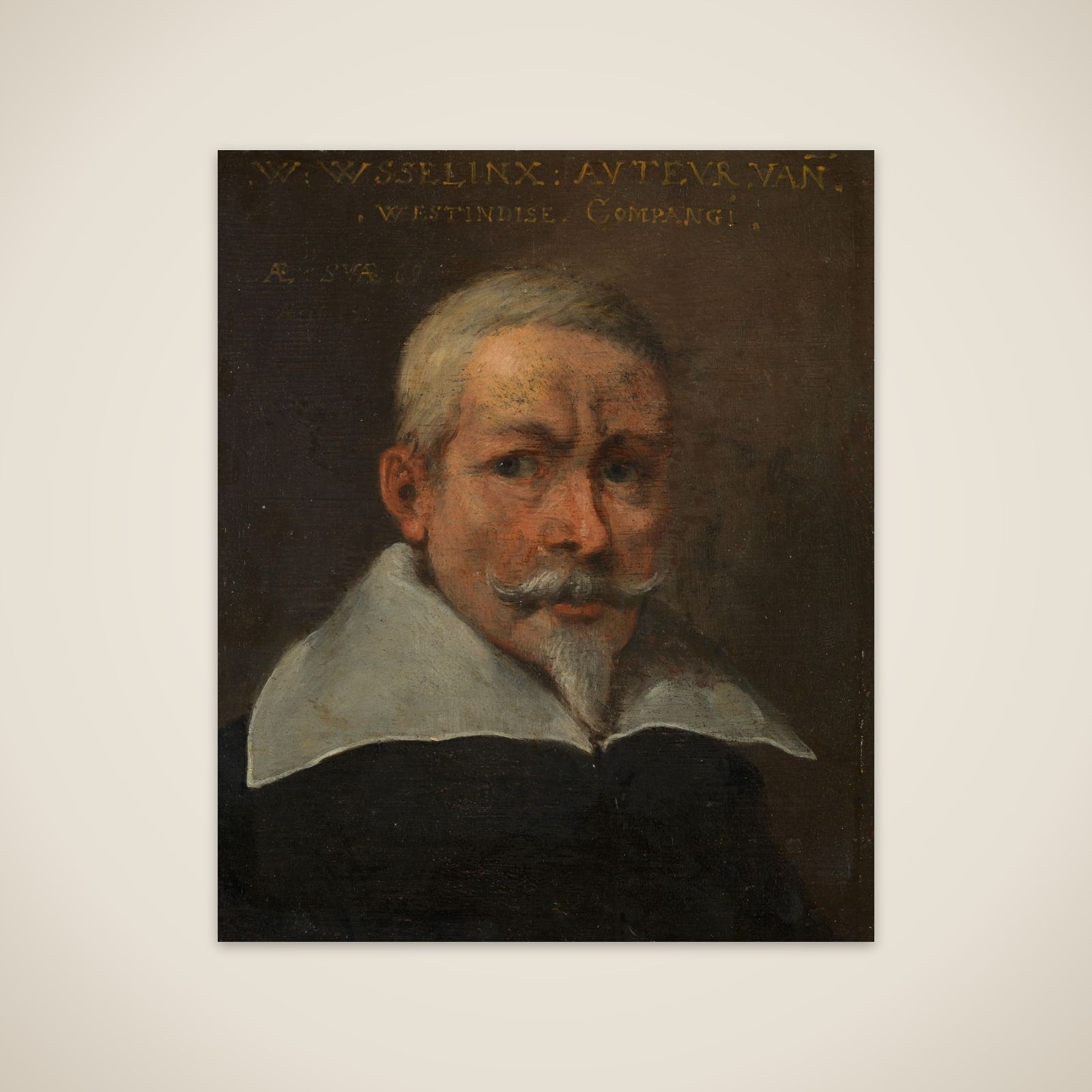 Portrait of Willem Usselinx, Merchant and Founder of the Dutch West Indies Company unframed print