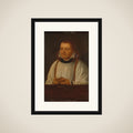 Portrait of Huybert Duyfhuys (c. 1515-81), Pastor of the Church of St James, Utrecht framed