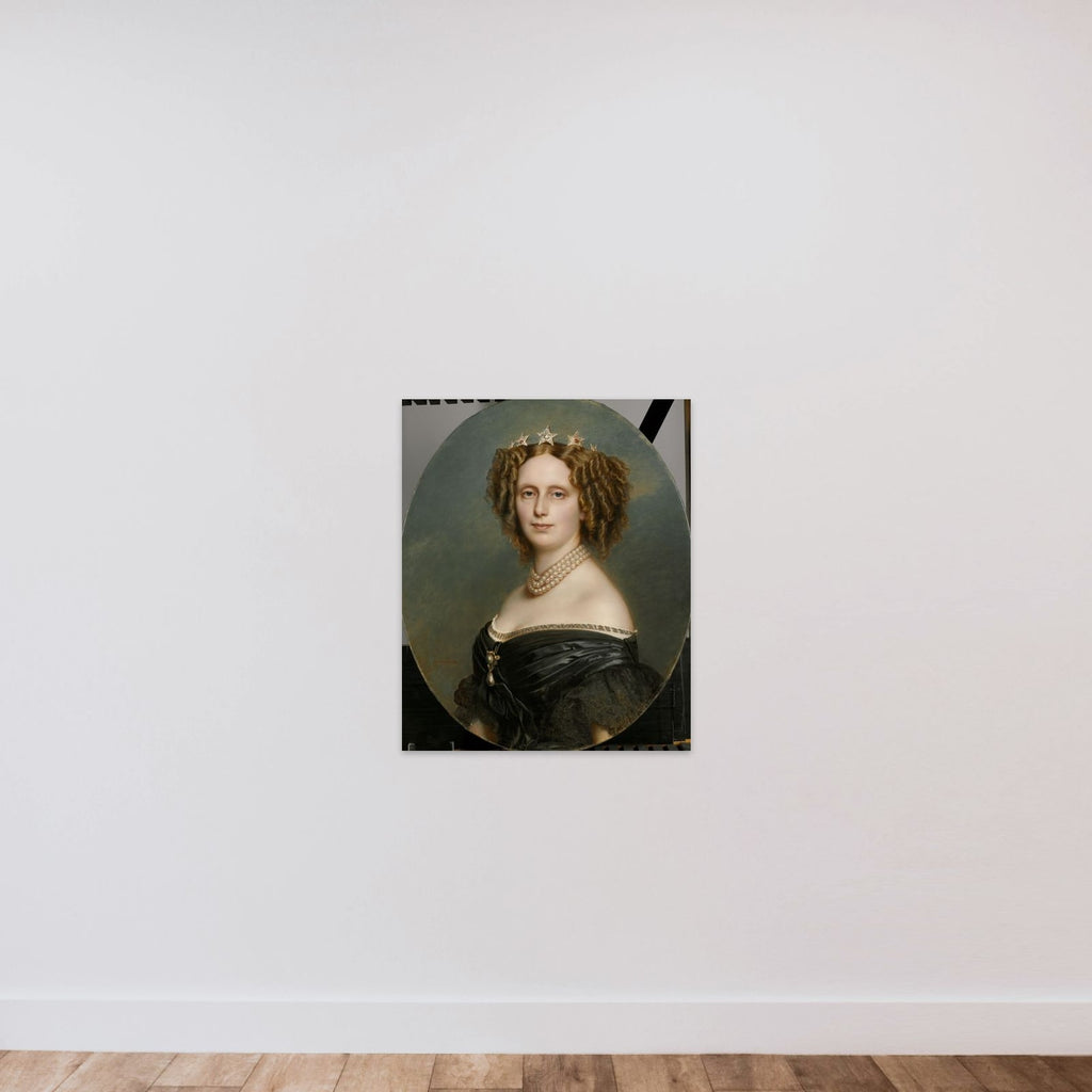 Portrait of Sophia Frederika Mathilda (1818-77), Princess of Württemberg unframed — shown to scale