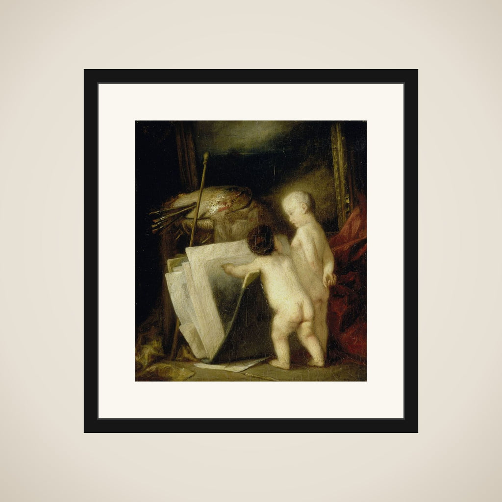 De kleine kunstliefhebbers framed