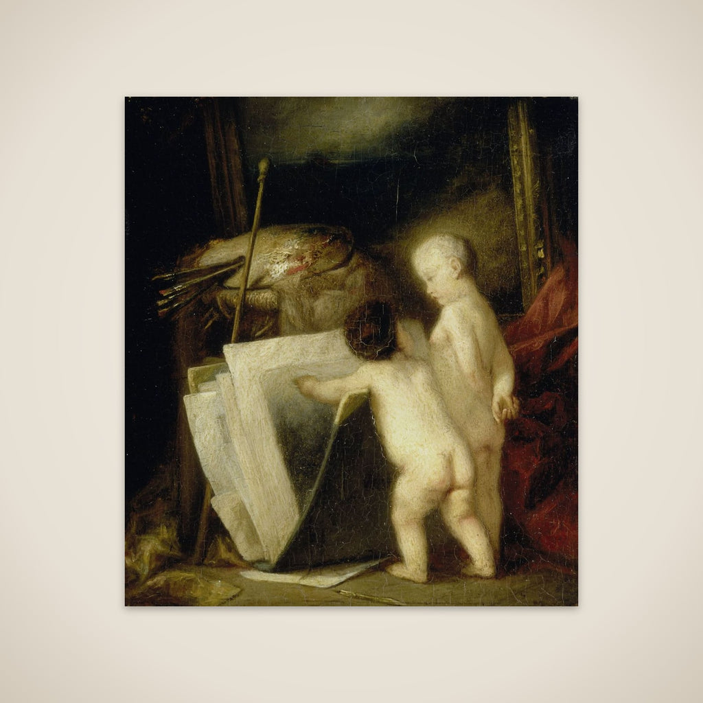 De kleine kunstliefhebbers unframed print