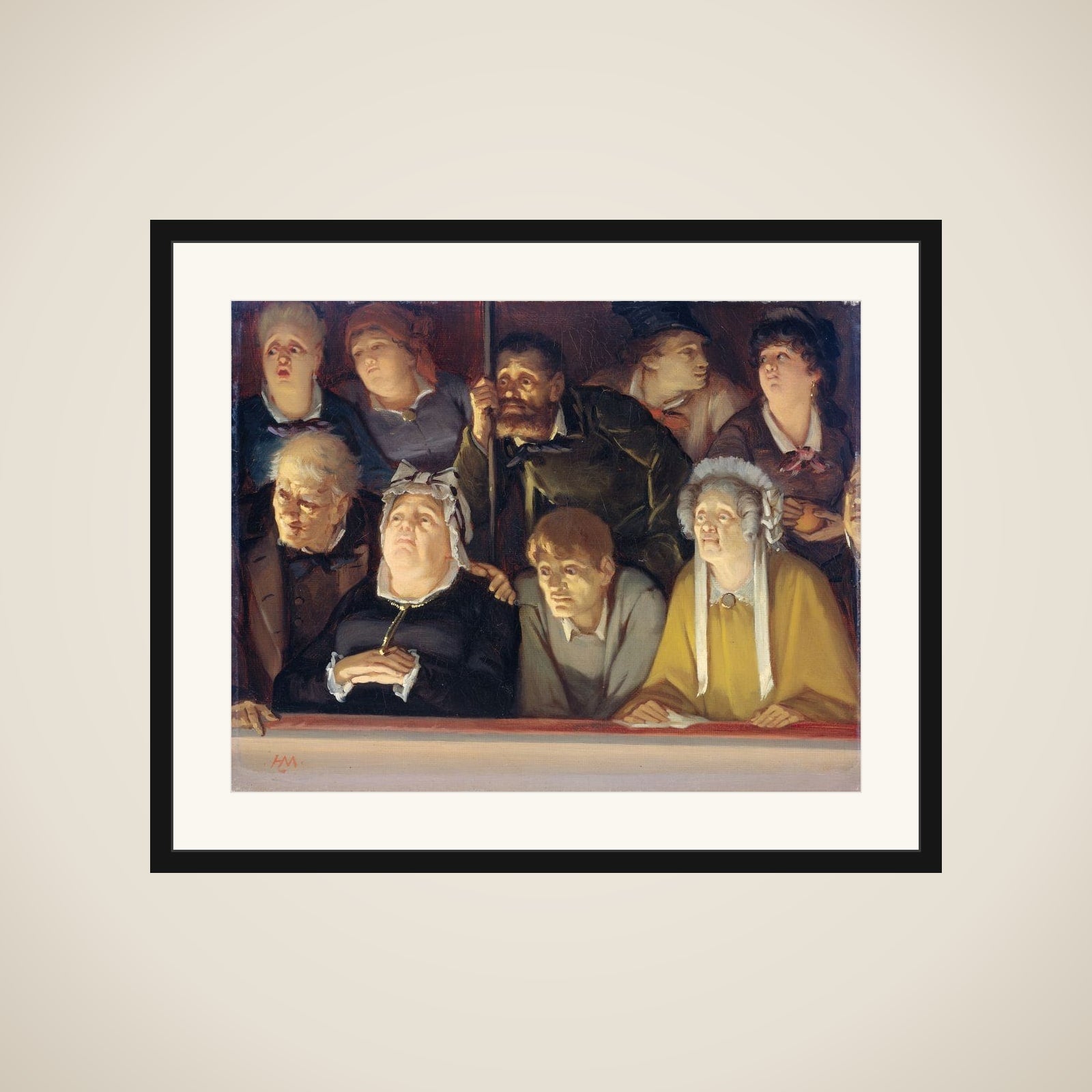 Theaterpubliek framed