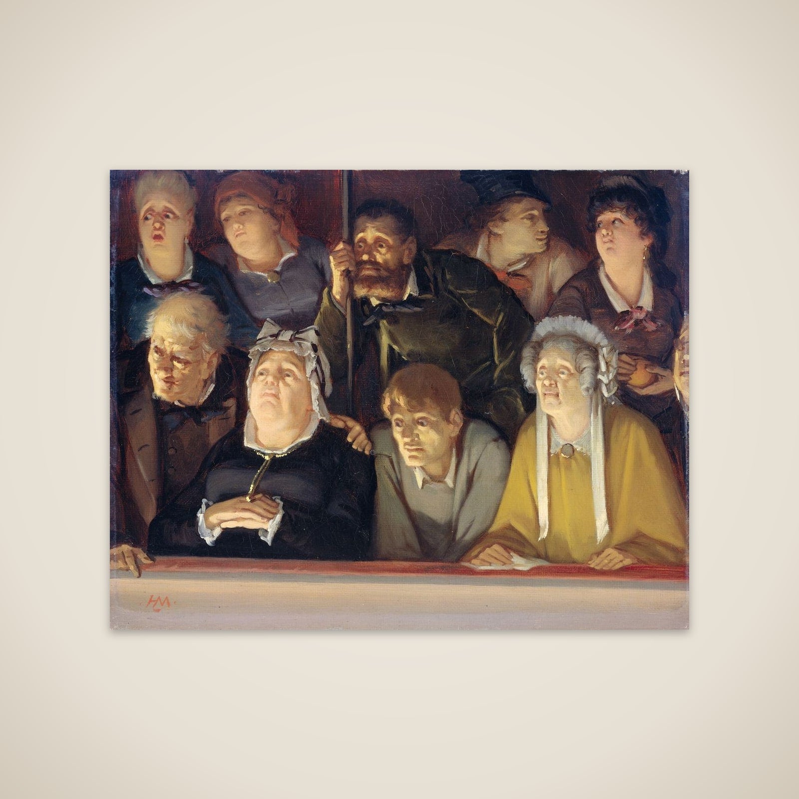 Theaterpubliek unframed print