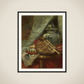 Still Life with Bagpipes framed