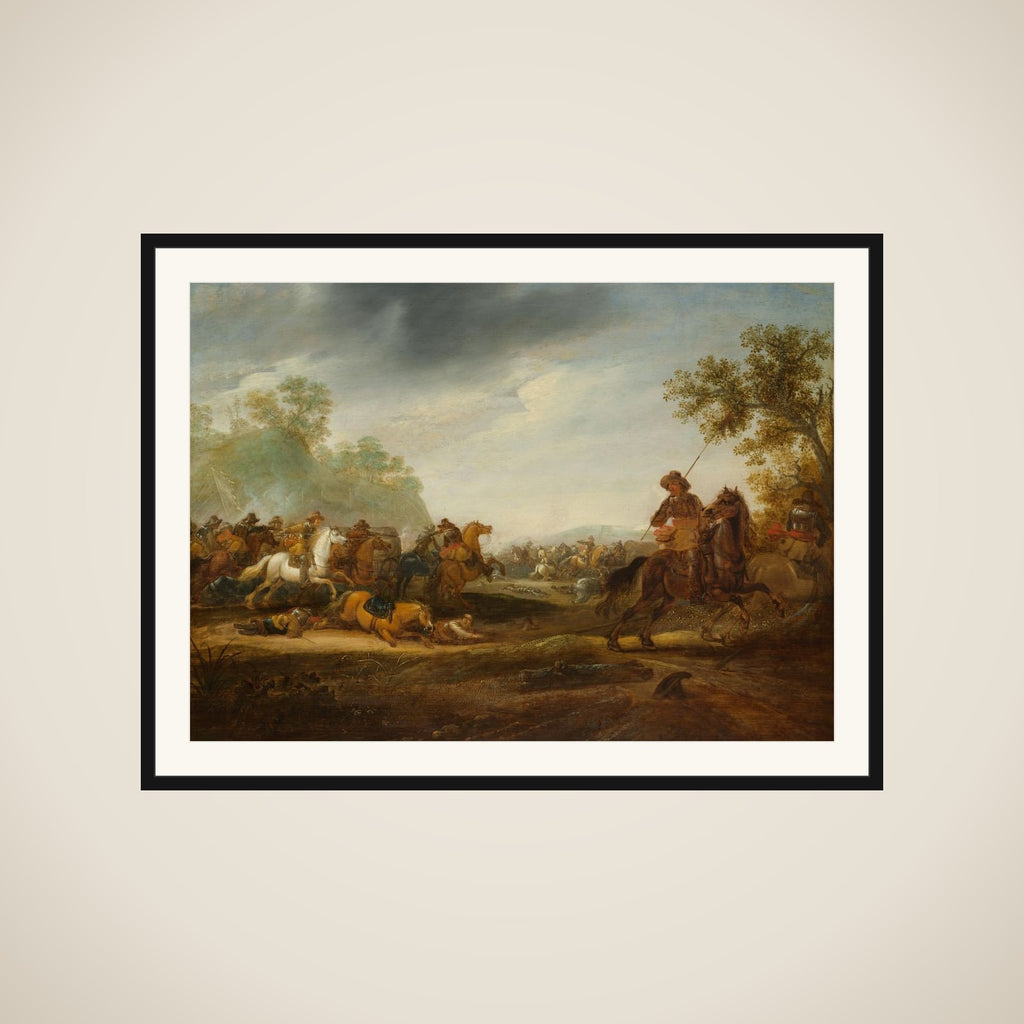 Cavalry Skirmish framed