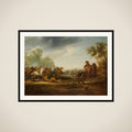 Cavalry Skirmish framed