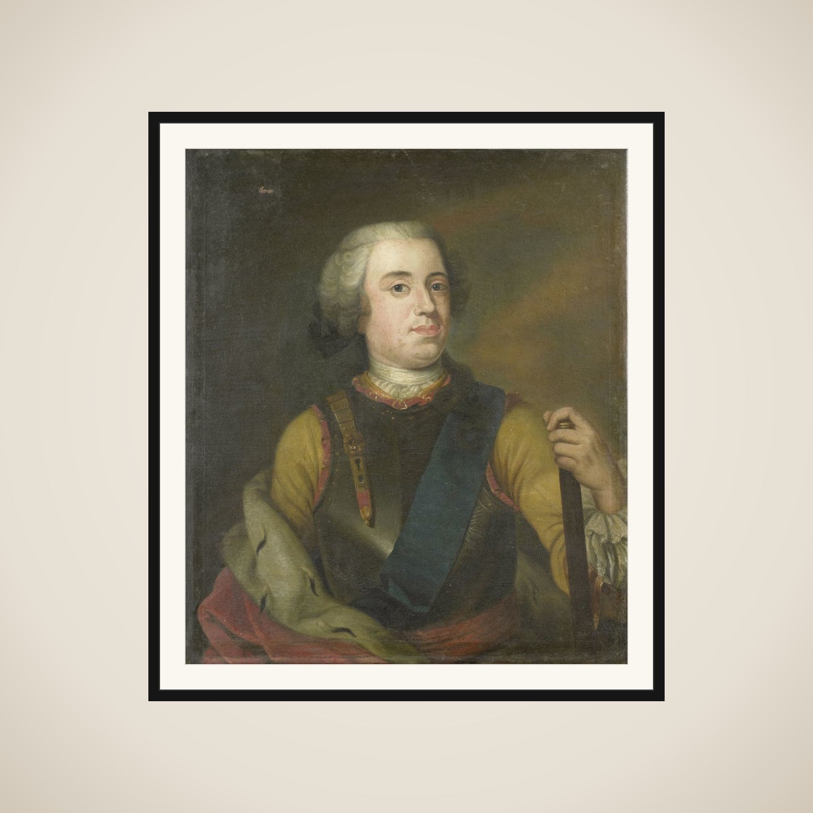 Portrait of William IV, Prince of Orange framed