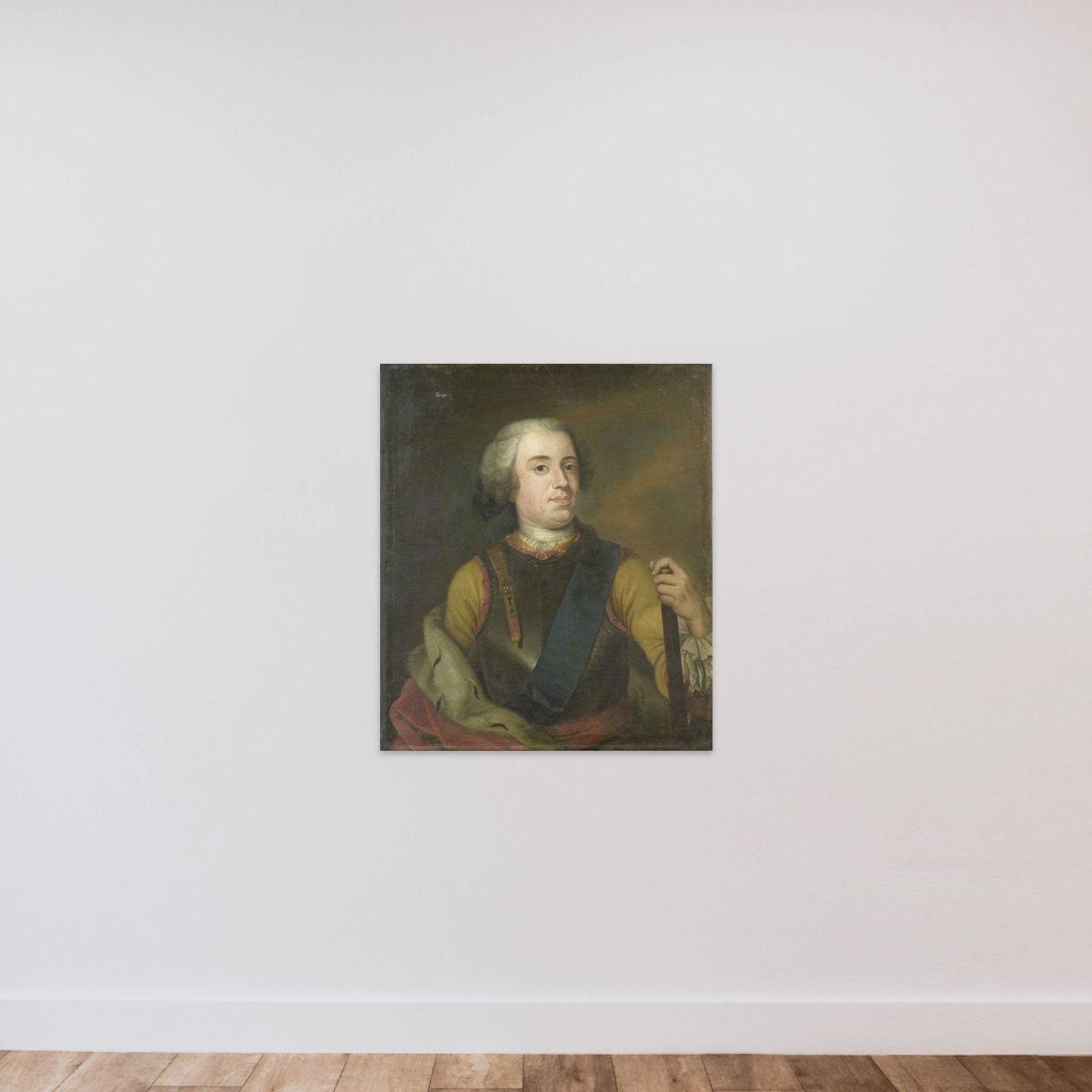 Portrait of William IV, Prince of Orange unframed — shown to scale