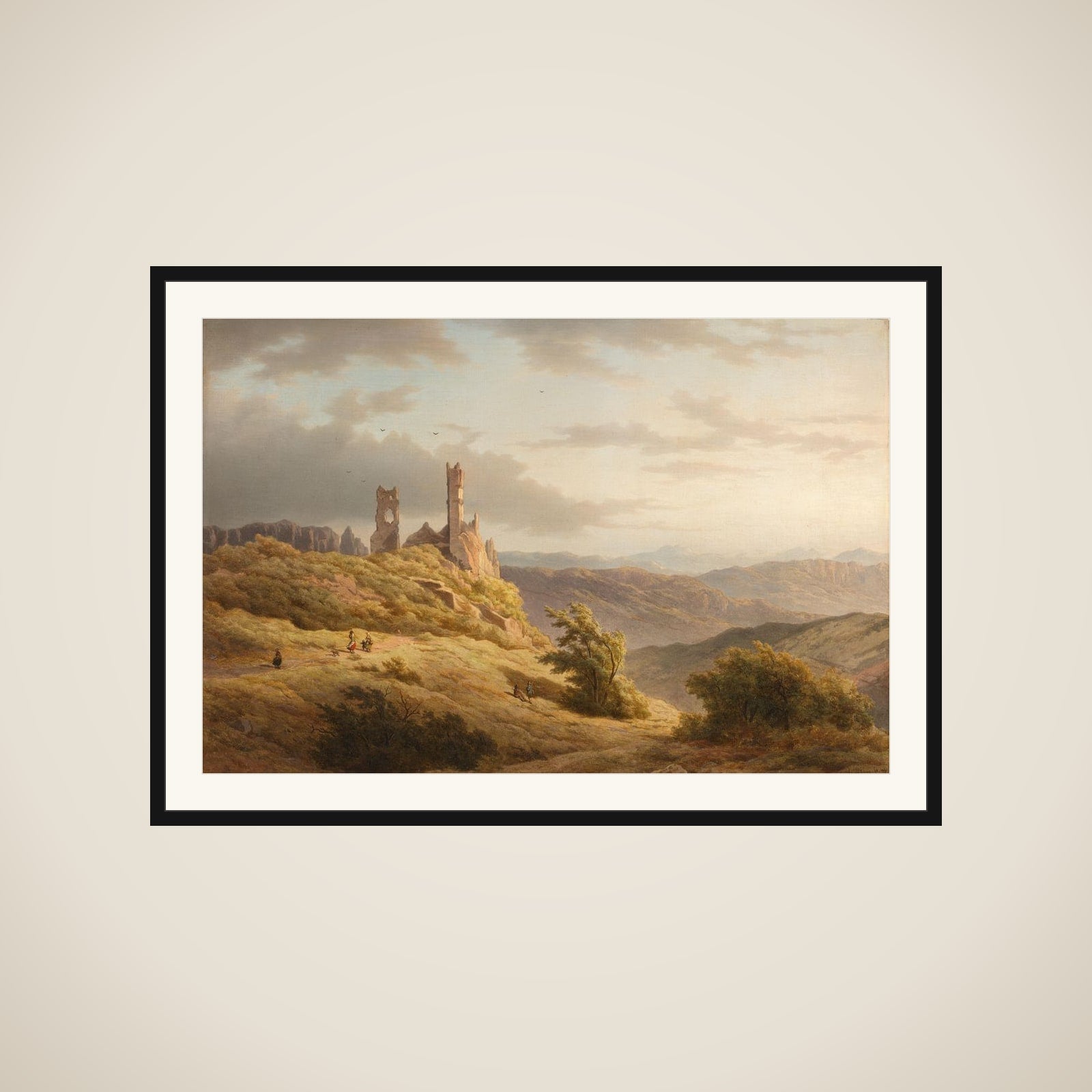 Mountainous Landscape with a Ruin framed
