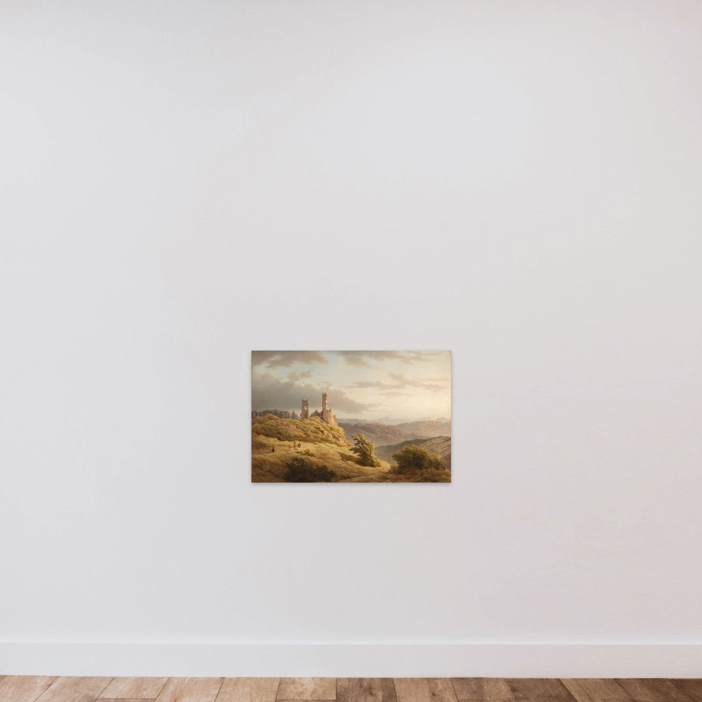 Mountainous Landscape with a Ruin unframed — shown to scale