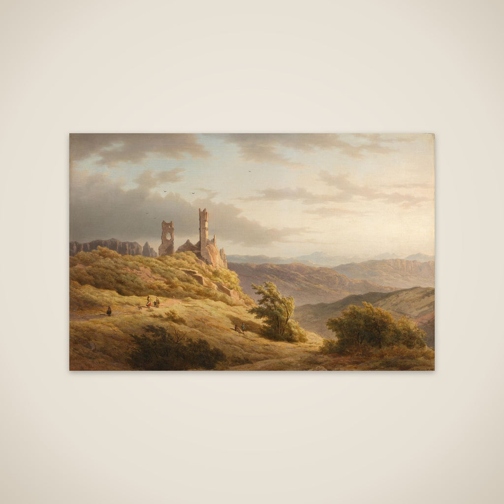 Mountainous Landscape with a Ruin unframed print