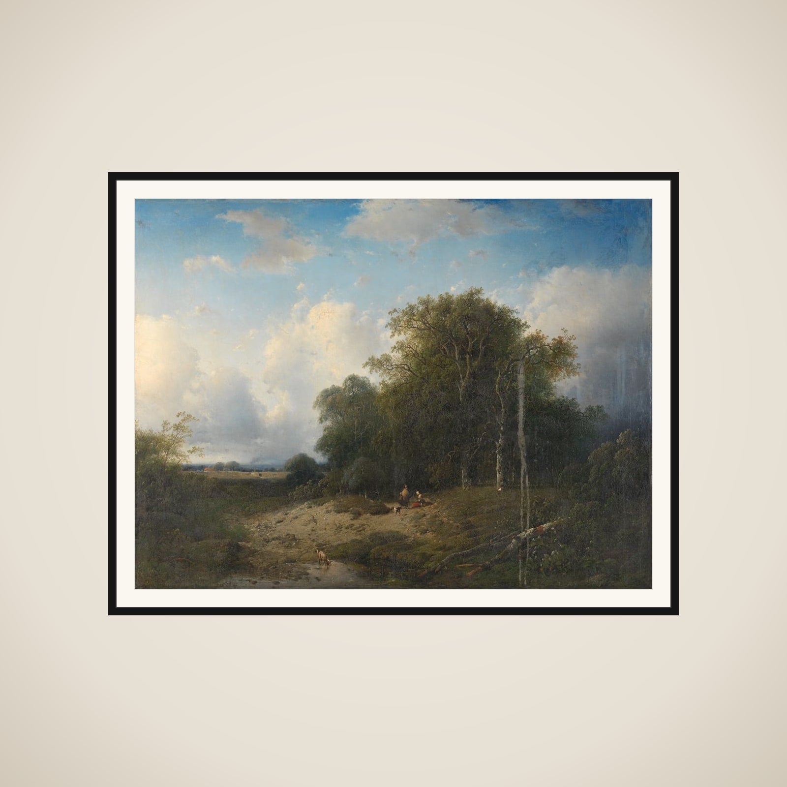 Landscape framed