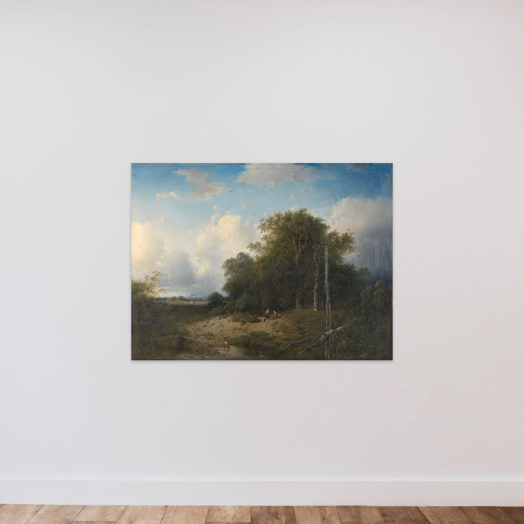 Landscape unframed — shown to scale