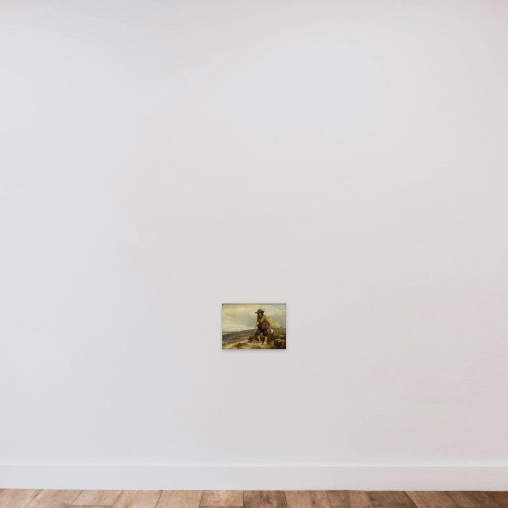 A young Herdsman unframed — shown to scale