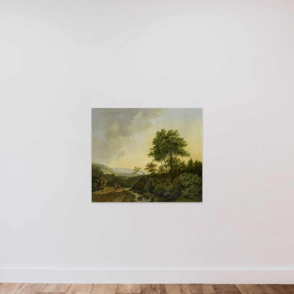 View in the Harz Mountains unframed — shown to scale
