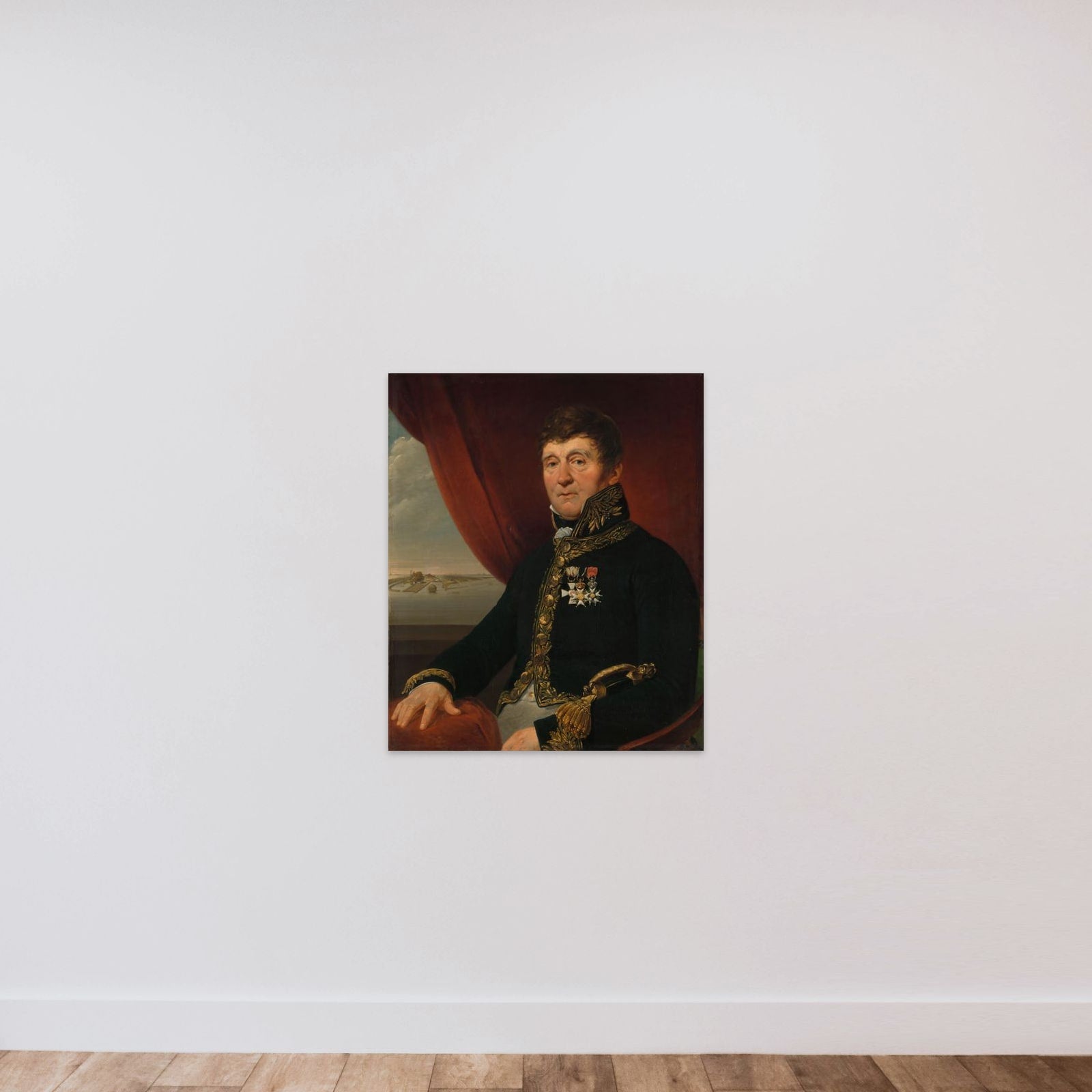 Jan Blanken Jansz., Superintendent of Waterworks unframed — shown to scale