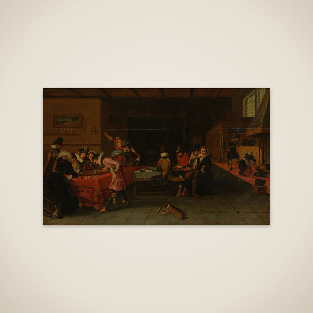 Interior with Gamblers and Drinkers unframed print