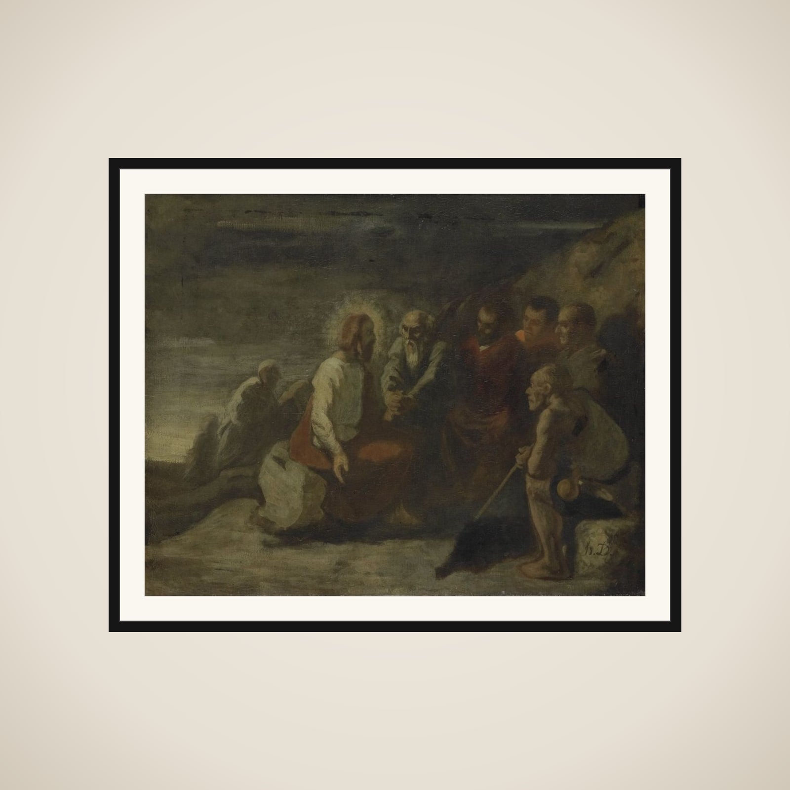 Christ and his Disciples framed