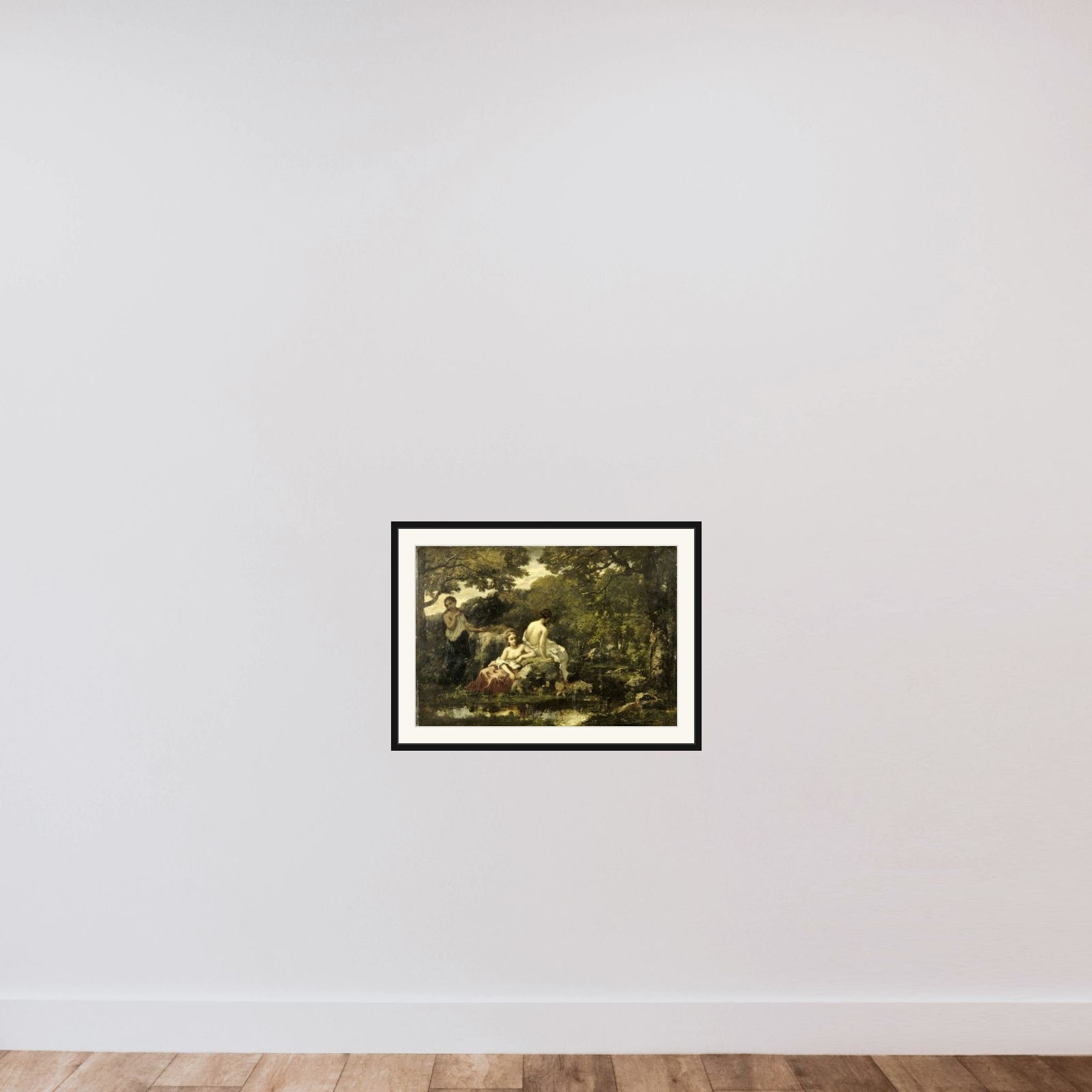 Idyll framed — shown to scale