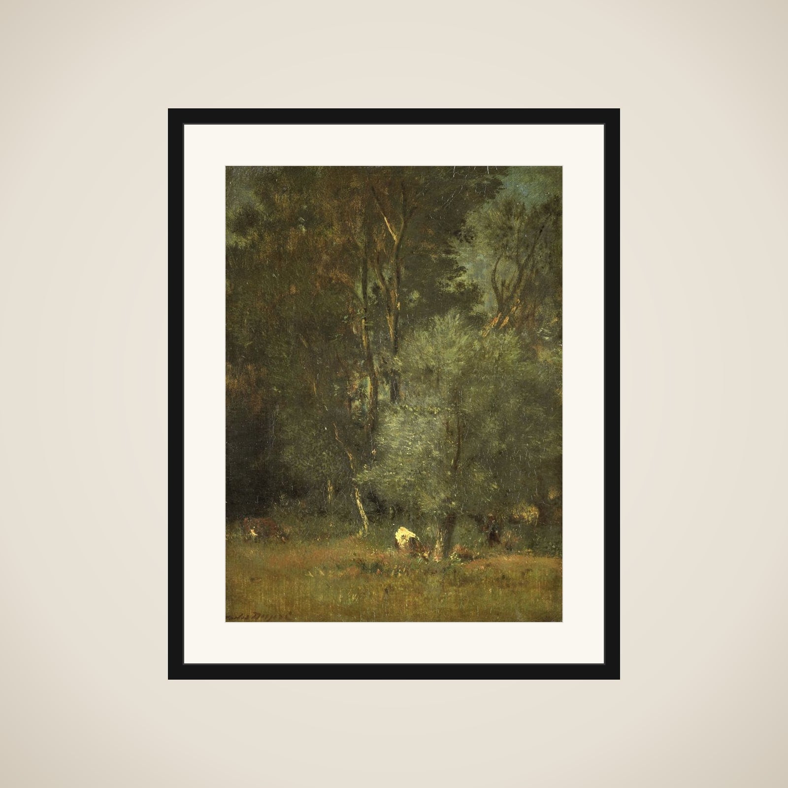 View in the Woods framed