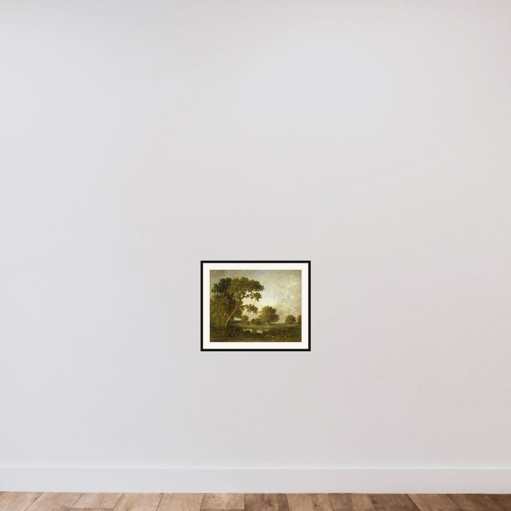 Landscape framed — shown to scale