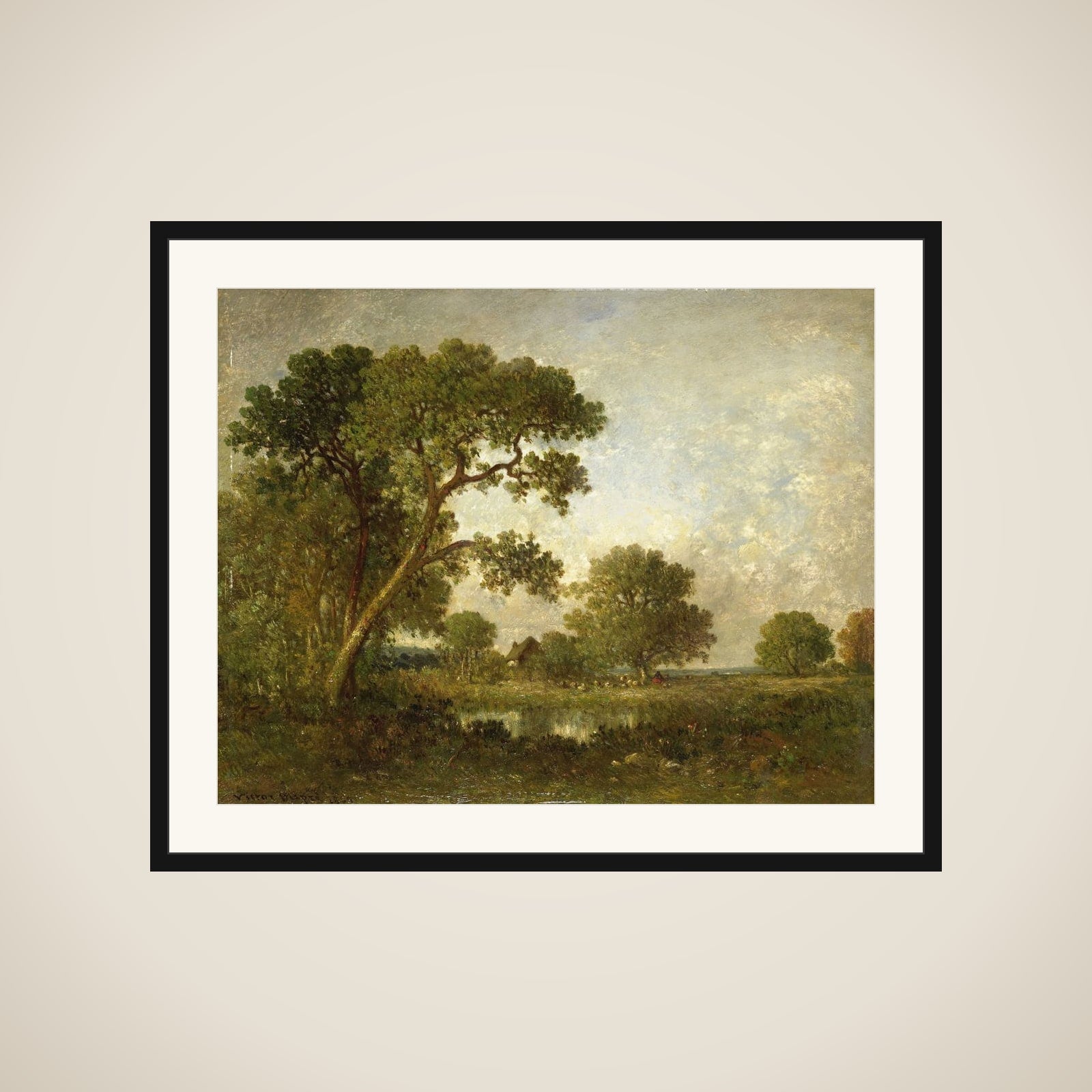 Landscape framed