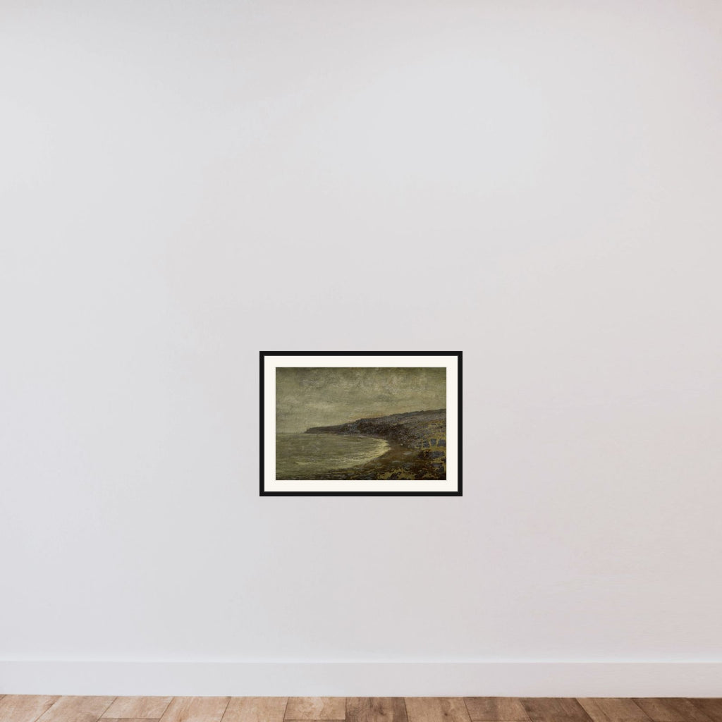 The Lonesome Bay framed — shown to scale