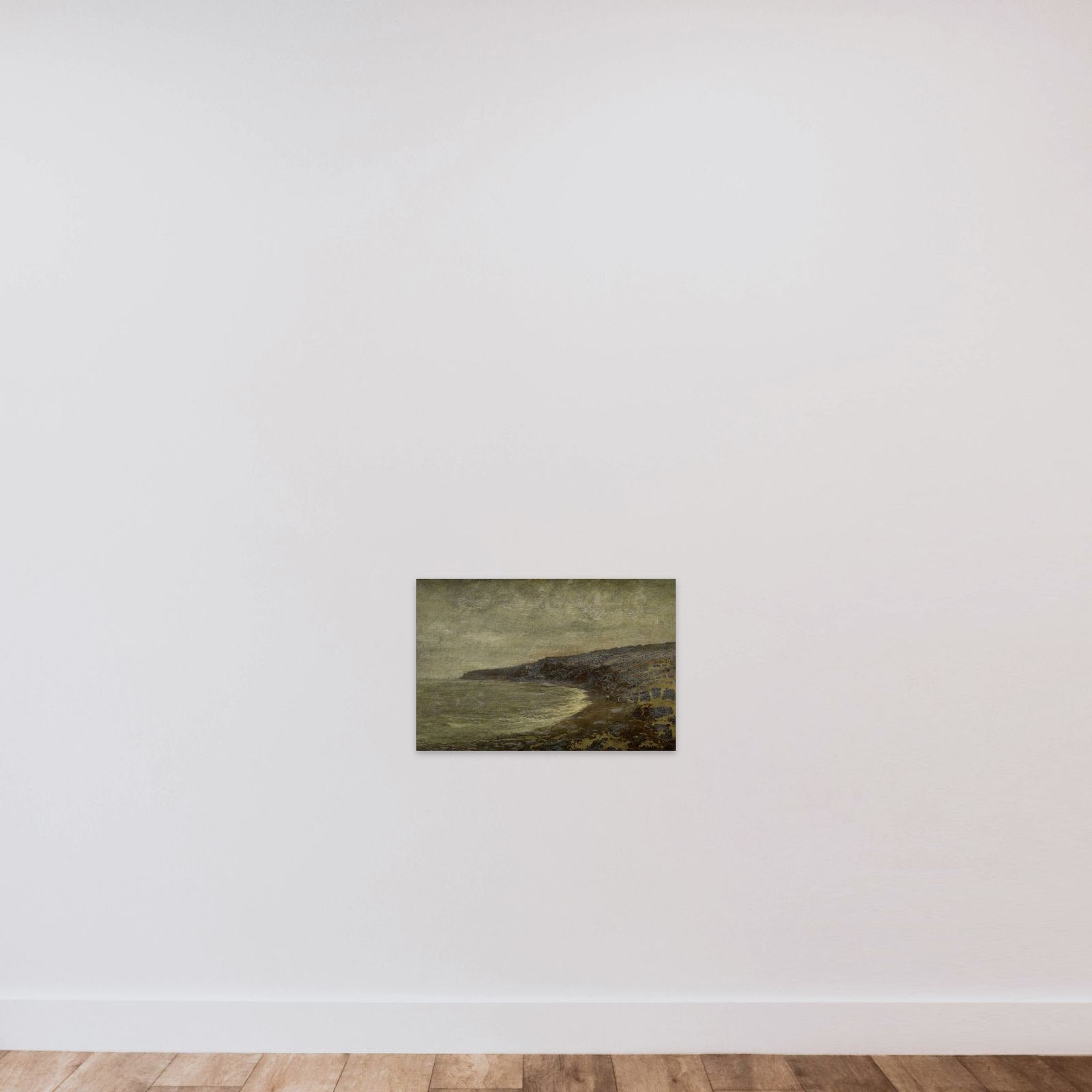 The Lonesome Bay unframed — shown to scale