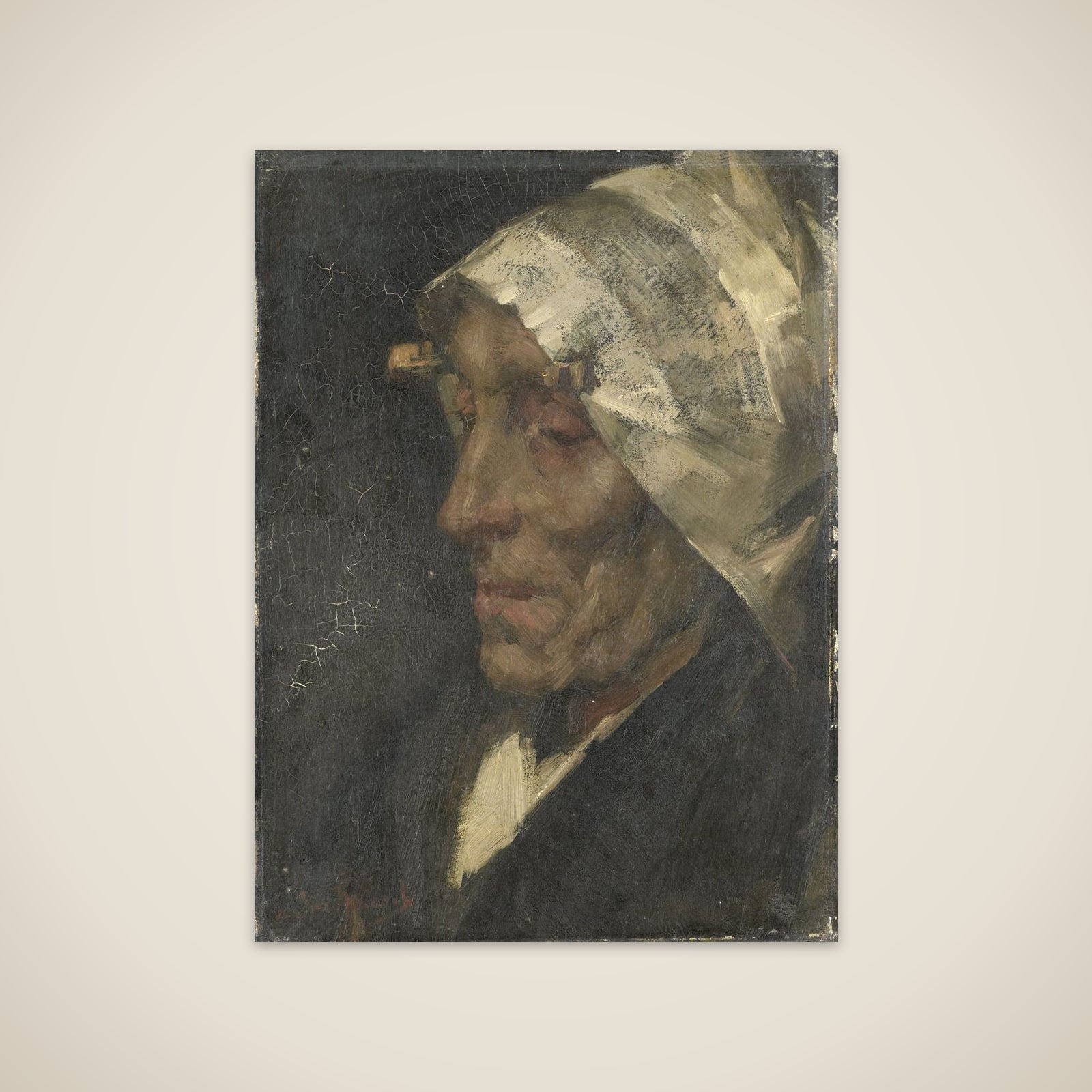 Vissersvrouw unframed print