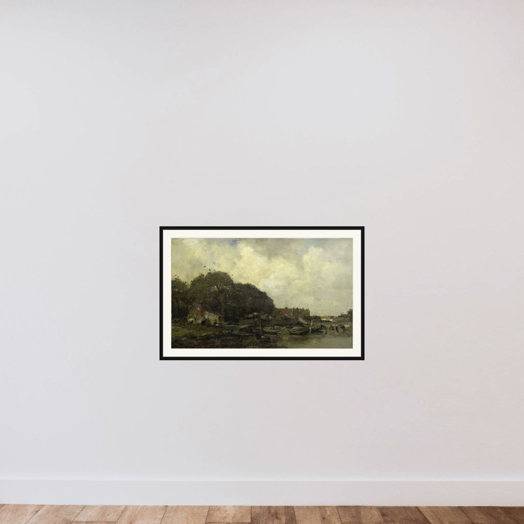 Havengezicht framed — shown to scale