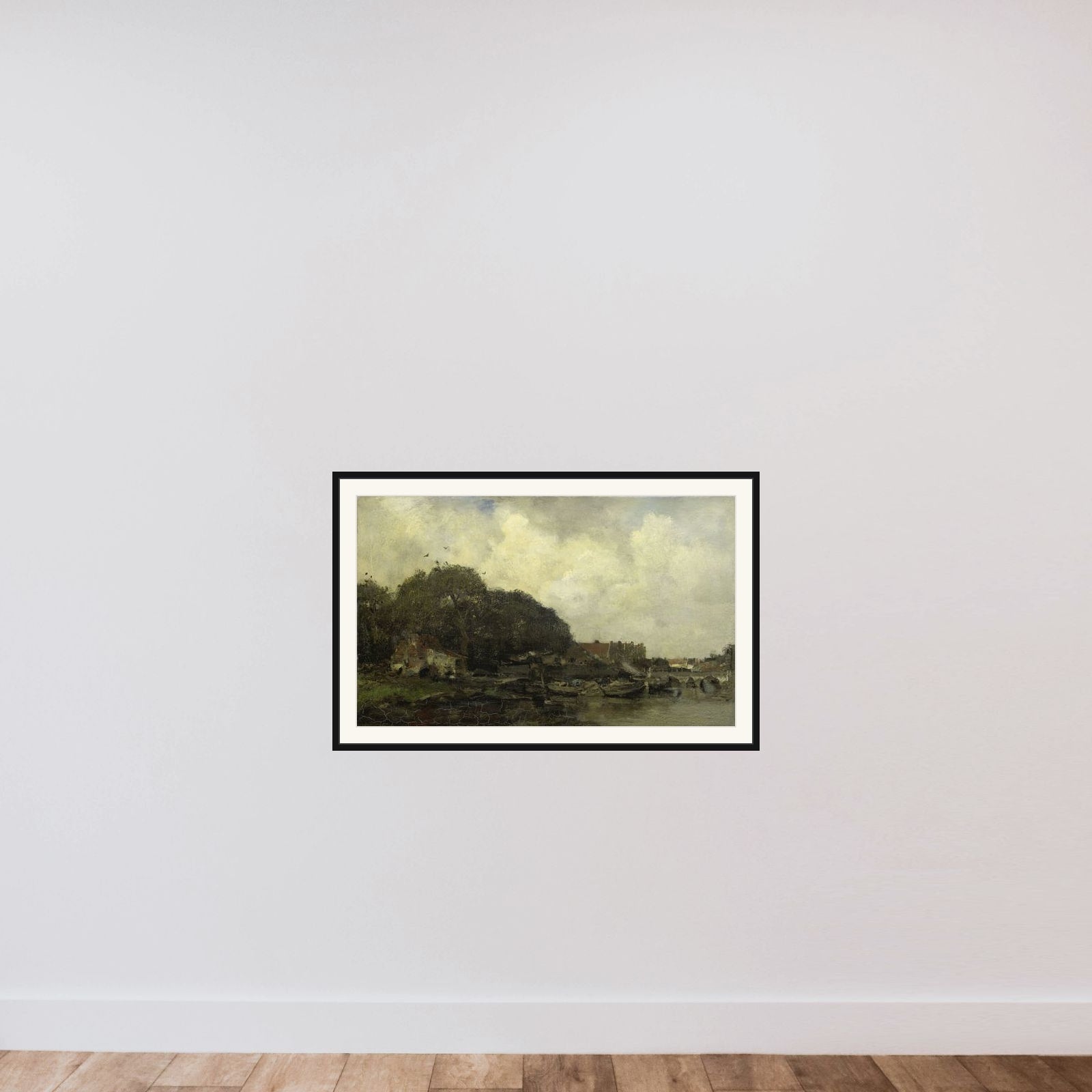 Havengezicht framed — shown to scale