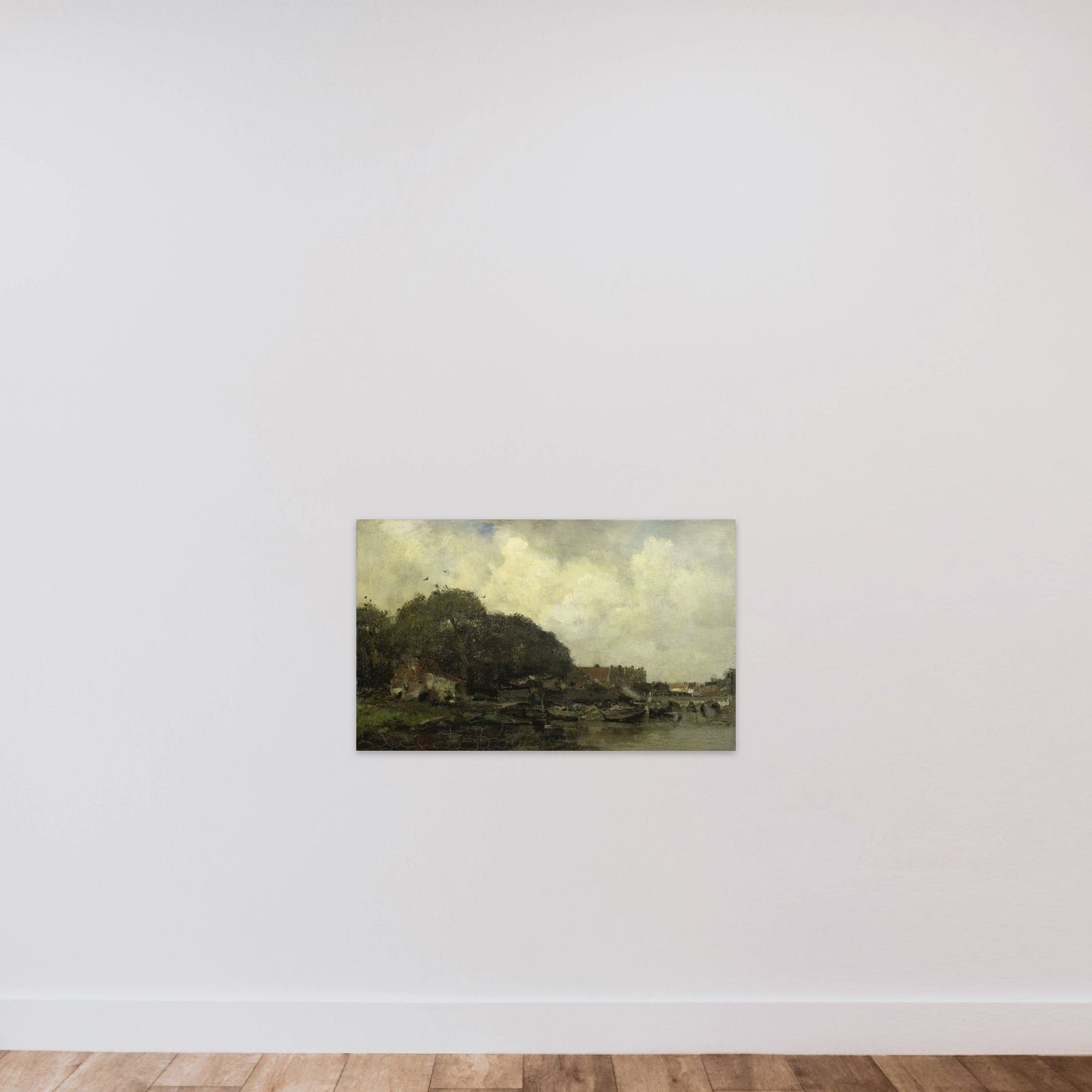 Havengezicht unframed — shown to scale