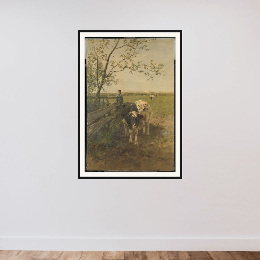 De melkbocht framed — shown to scale