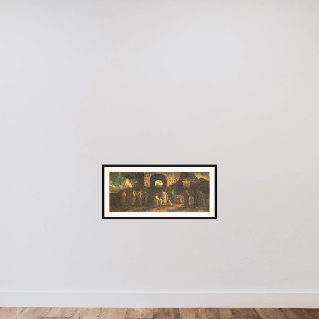 Christus zegent de kinderen framed — shown to scale