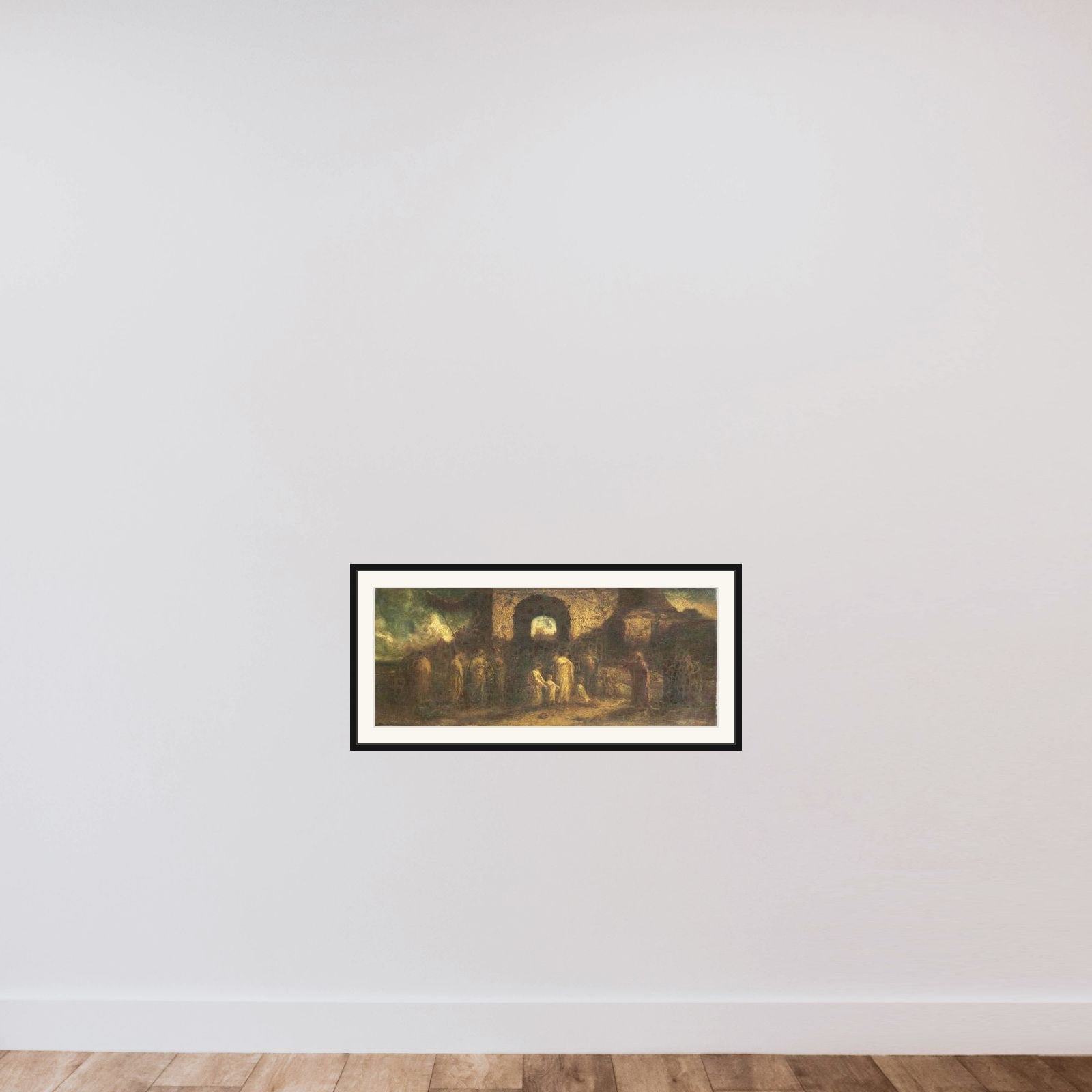 Christus zegent de kinderen framed — shown to scale