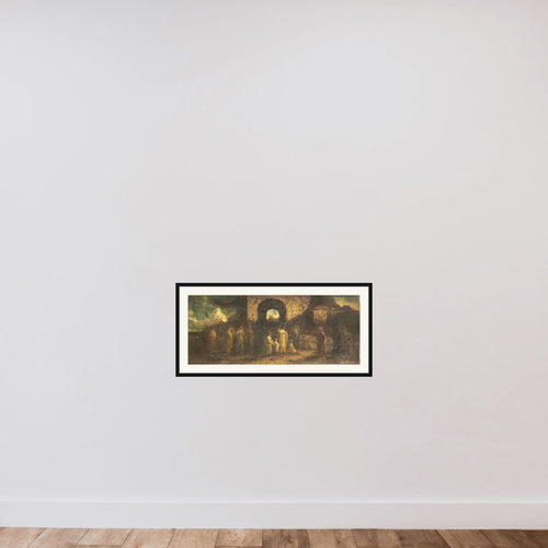 Christus zegent de kinderen framed — shown to scale