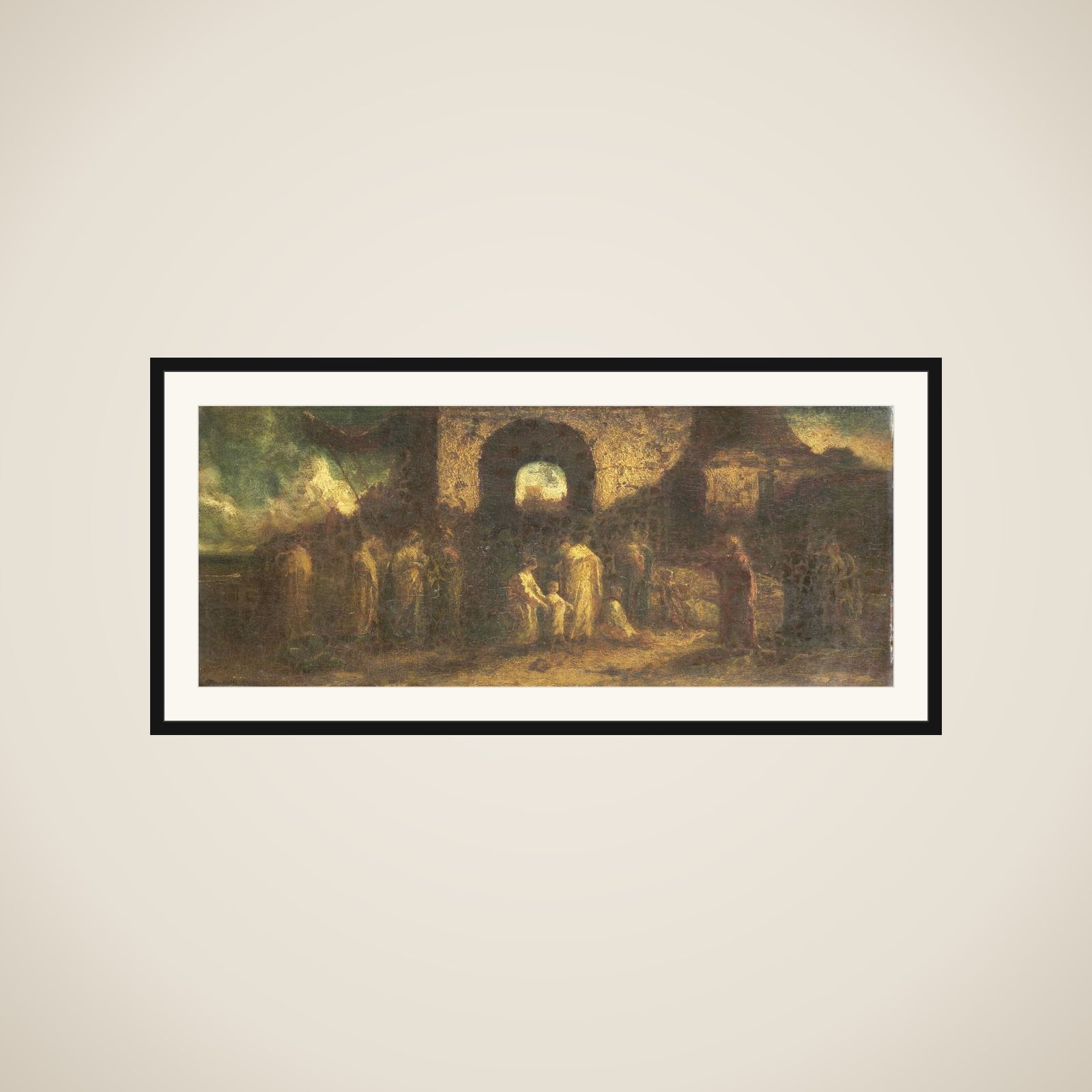 Christus zegent de kinderen framed
