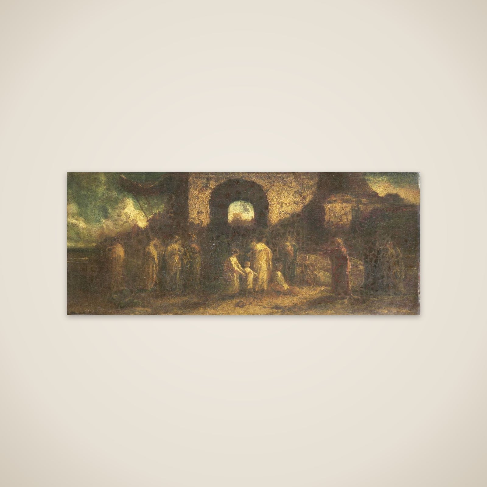 Christus zegent de kinderen unframed print