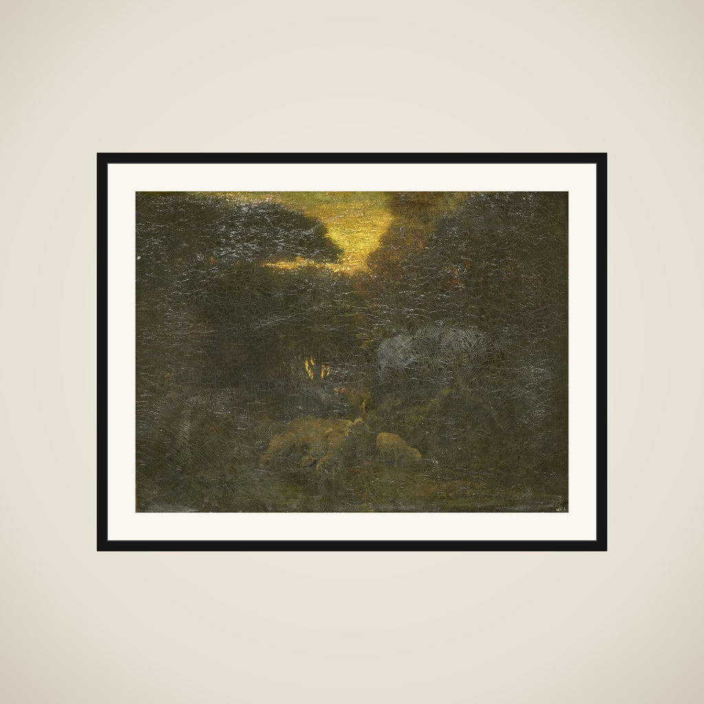 'La Gorge aux Loups' framed