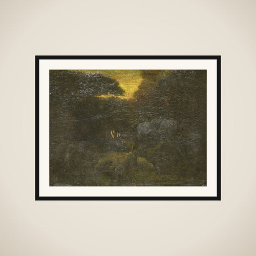 'La Gorge aux Loups' framed