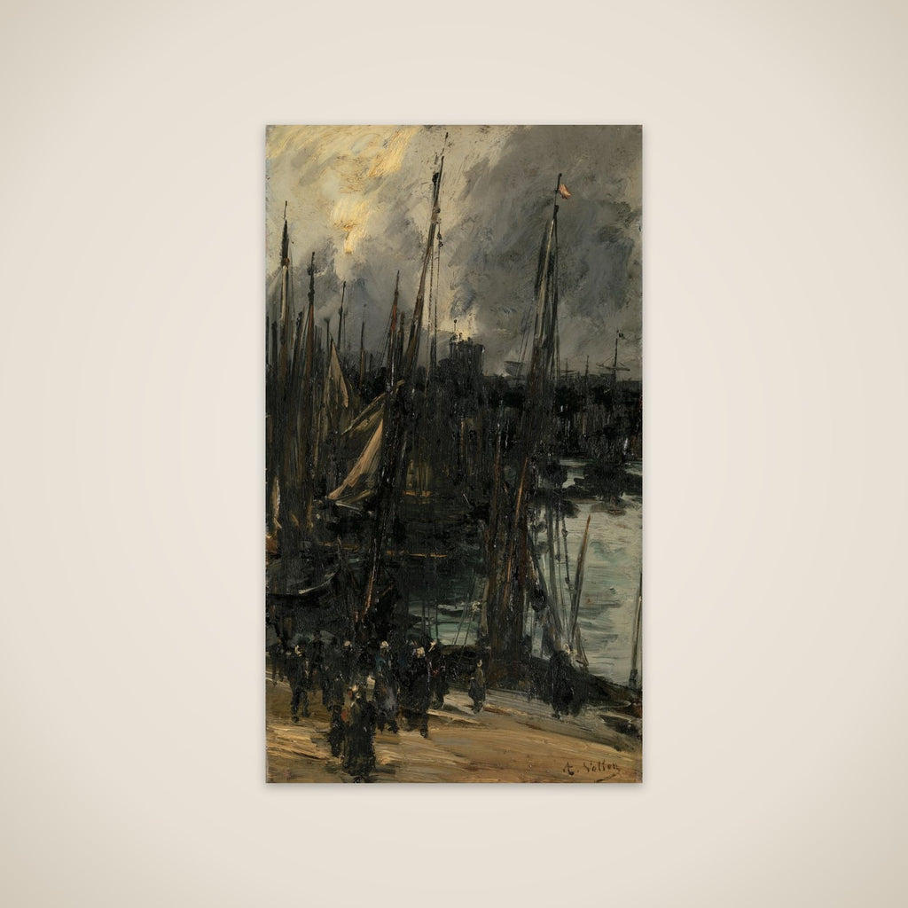 Harbour view in Dunkerque (or Dieppe?) unframed print