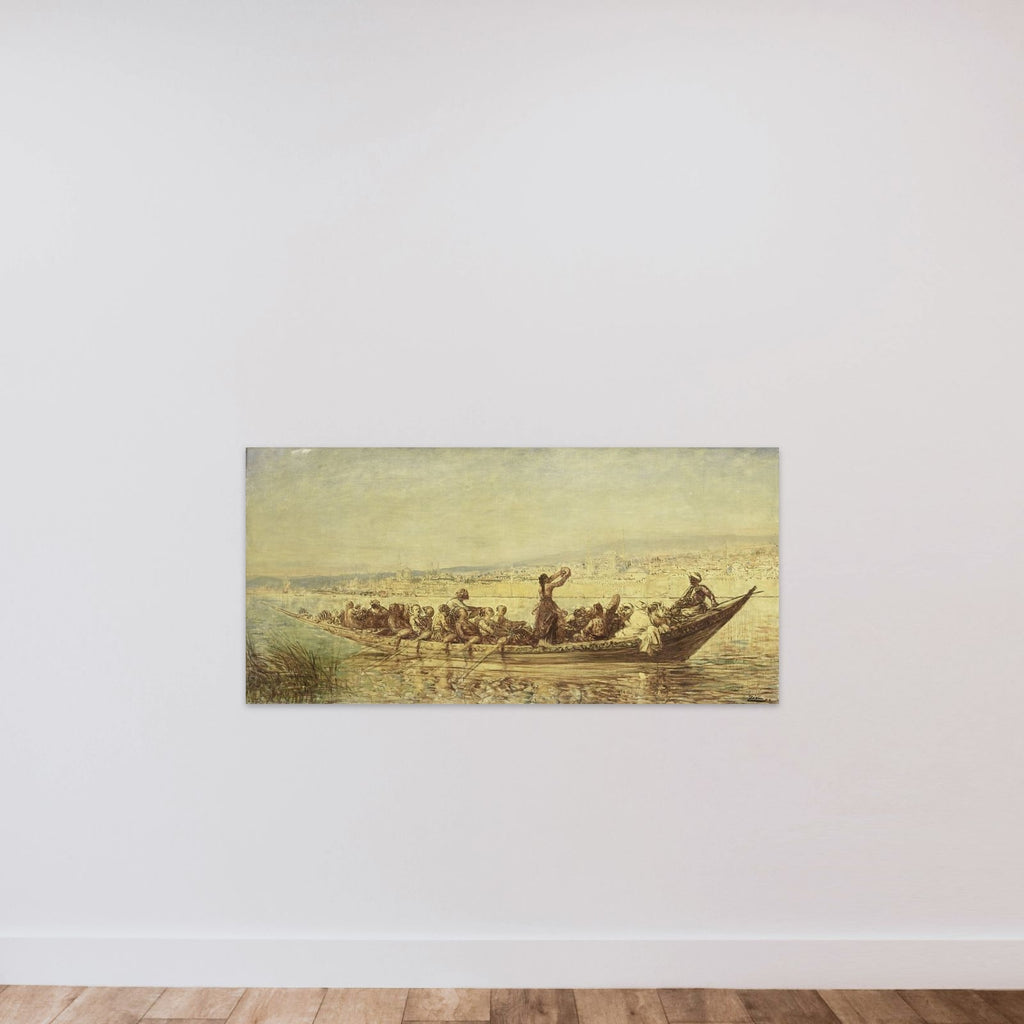 Moorse roeiers bij Constantinopel unframed — shown to scale