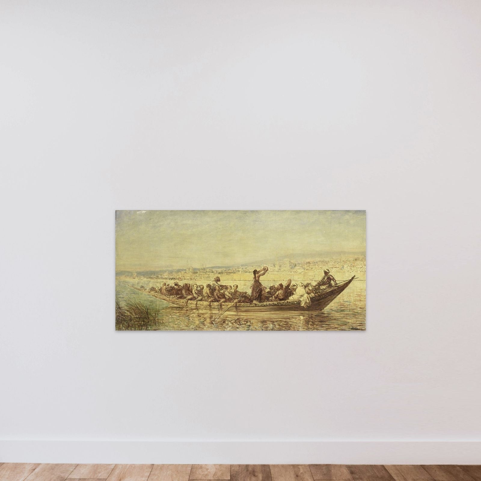 Moorse roeiers bij Constantinopel unframed — shown to scale