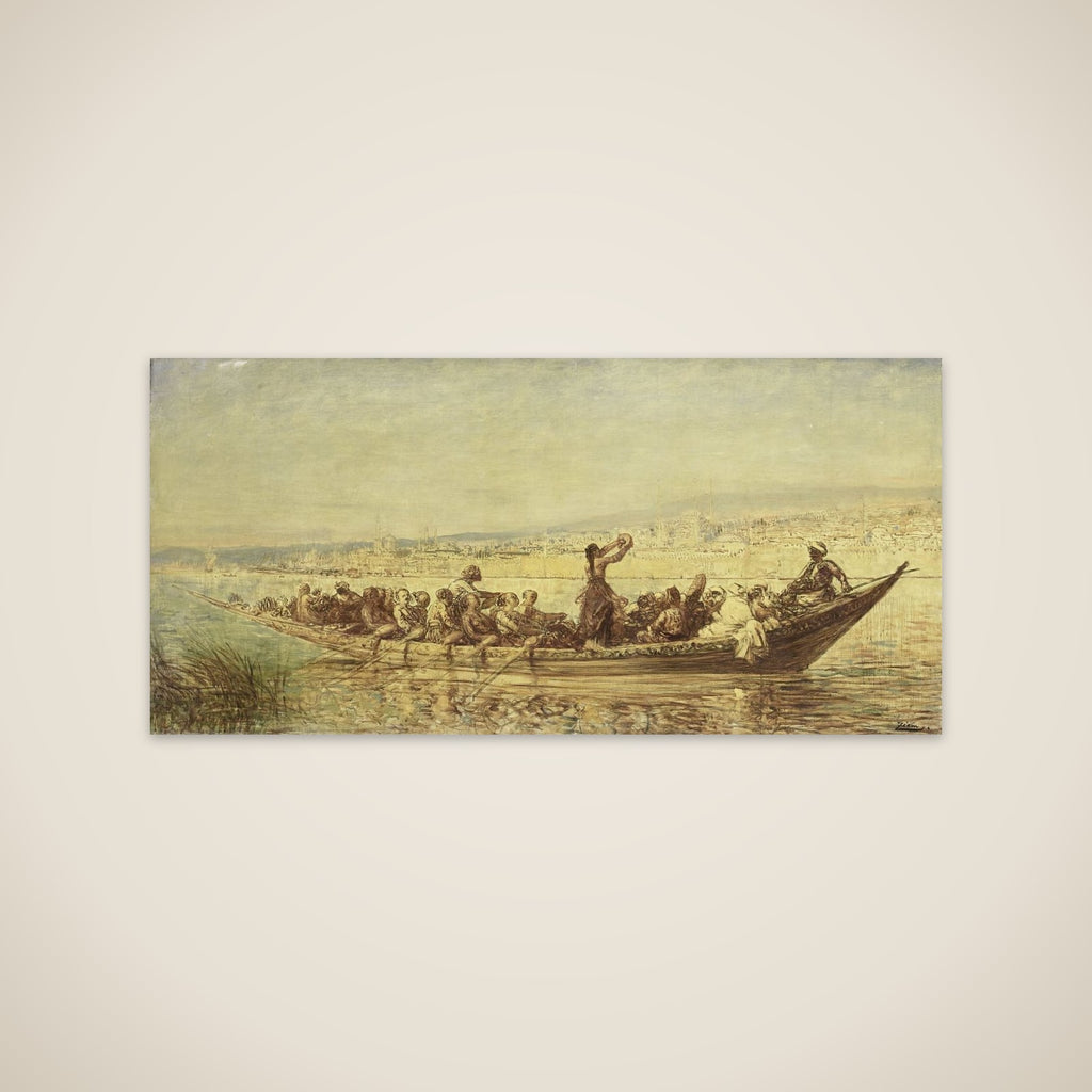 Moorse roeiers bij Constantinopel unframed print