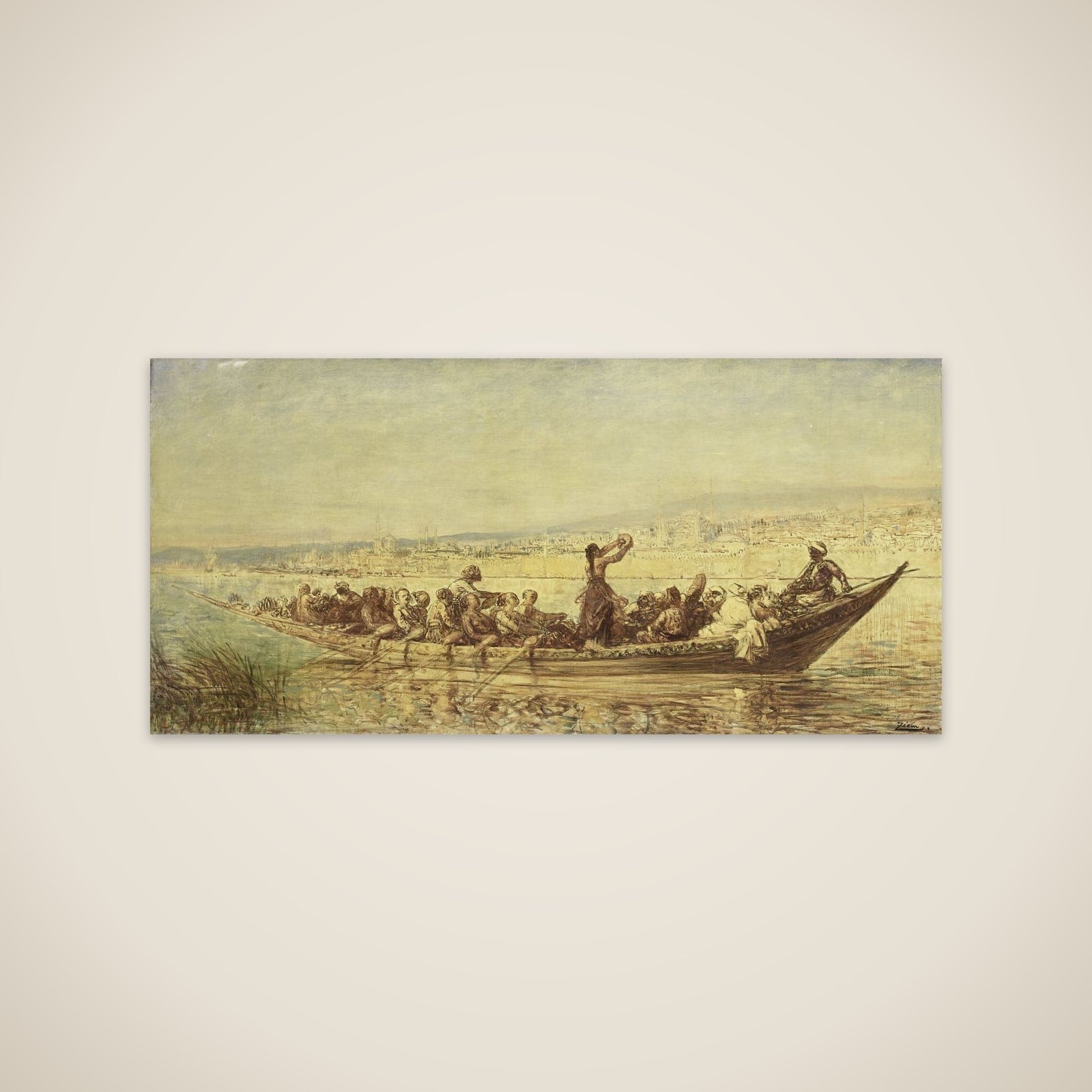 Moorse roeiers bij Constantinopel unframed print